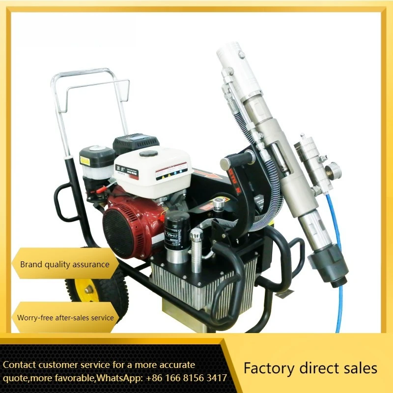 Q9 Professional Grade oline-Powered Hydraulic Putty Machine With Power Spray Guns Feature