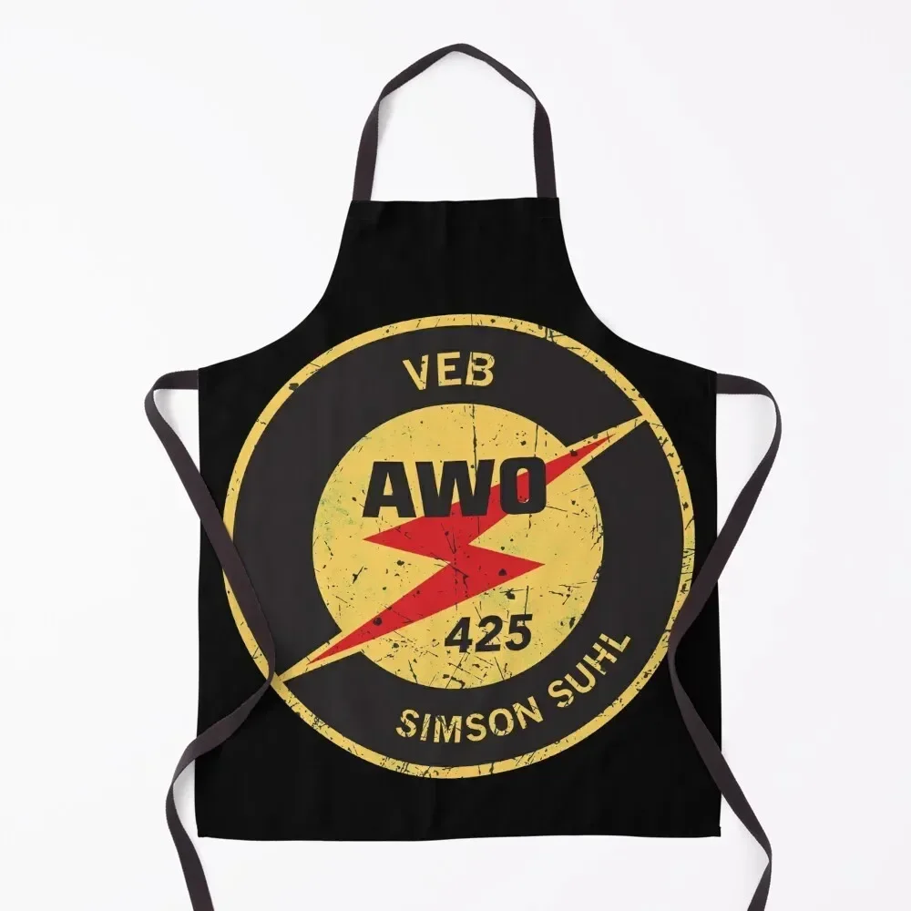 

Awo 425 Simson Suhl Vintage Motorcycle Apron Waterproof women Household Items Useful Restaurant painting Apron