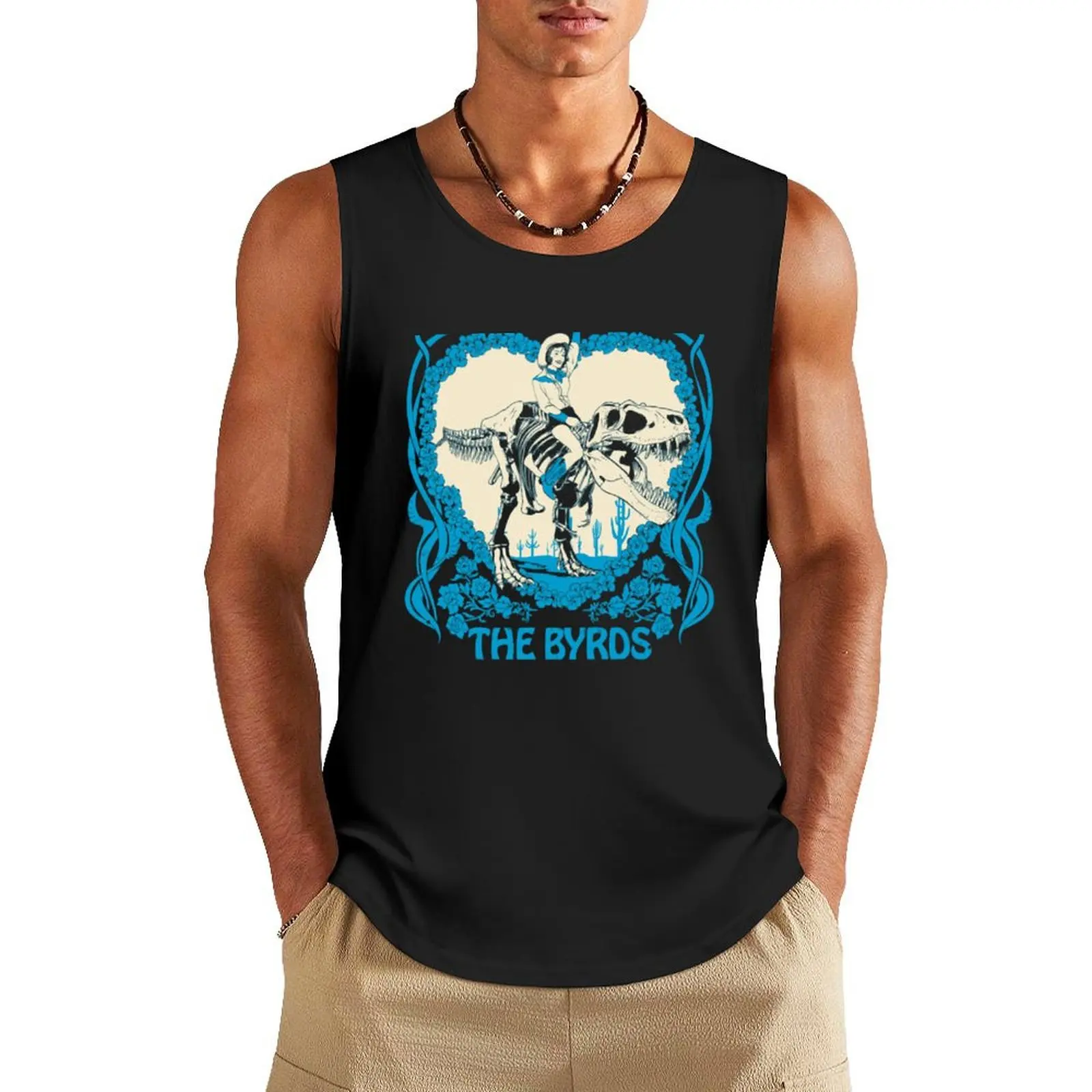 The Byrds Band Tank Top men gym clothing summer Men's tops Bodybuilding clothing man gym accessories man