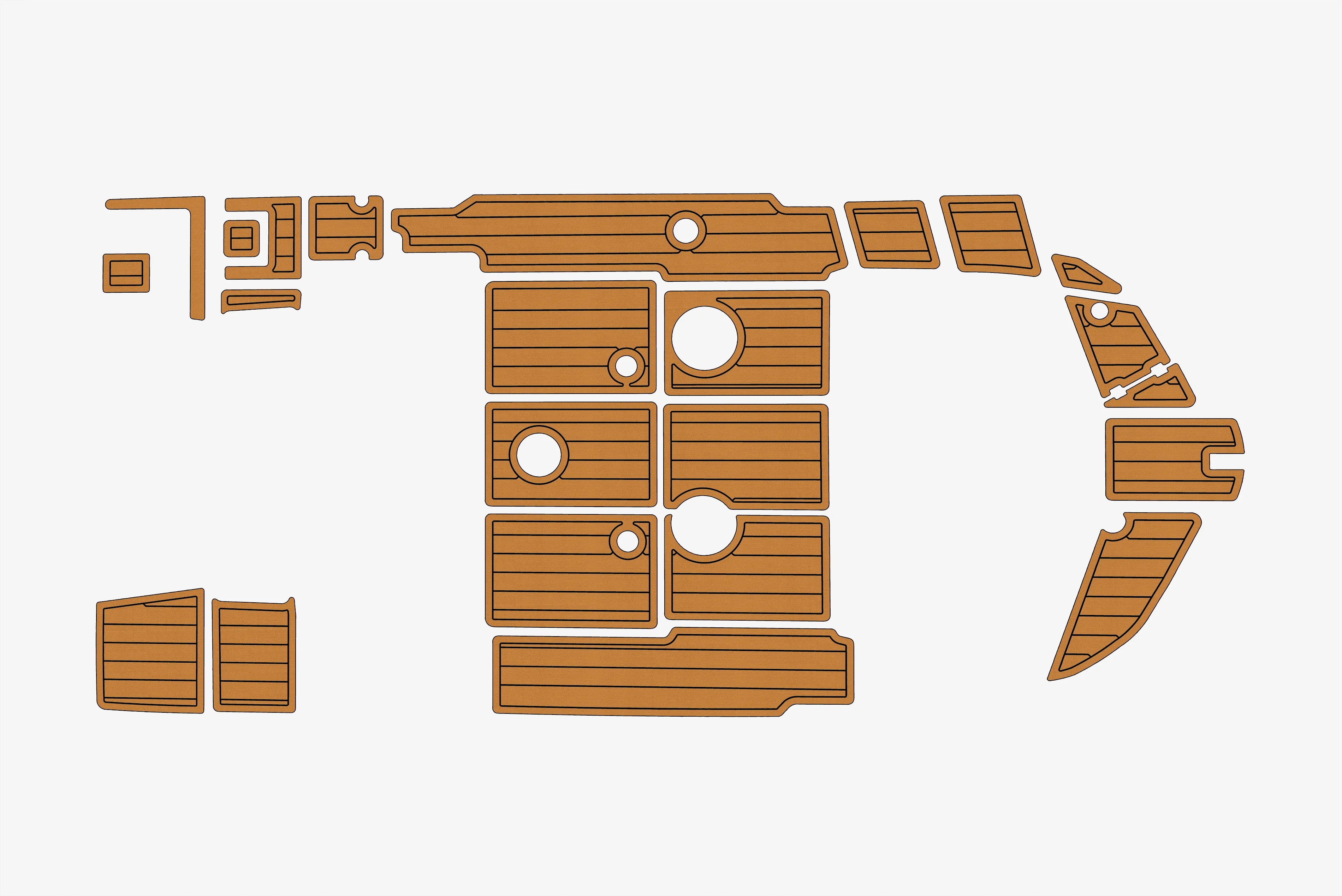 

2016 Beneteau Flyer 5 Sundeck 1/4 дюйма, 6 мм, пена EVA, нескользящий ПВХ, настил из тикового дерева, морской коврик 1,3ek, водный ковер, морской пол