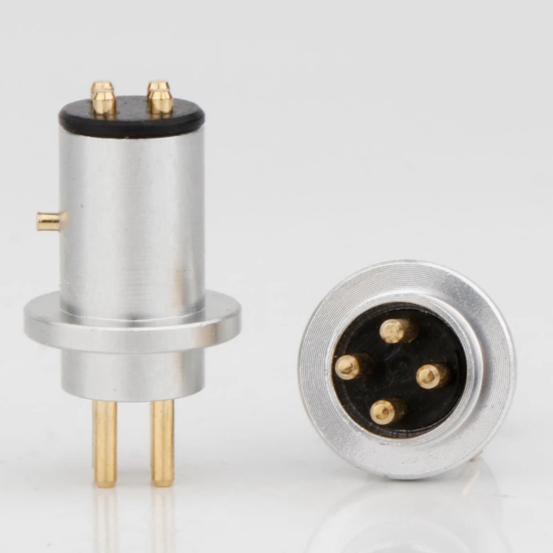 1 PCS DIN Gold Plated Plug Turntable Tonearm 4 Pin Male DIN Connector Parts Accessories For REGA LINN ROKSAN PROJECT GRACE