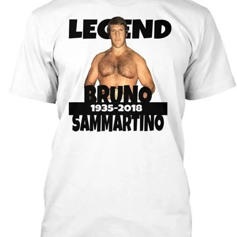 Bruno Sammartino descanse en paz tamaño Premium camiseta M 2XL
