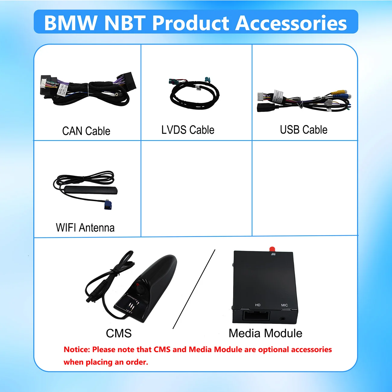 CarPlay اللاسلكي لنظام BMW NBT 1 2 3 4 5 6 7 Series X1-X6 F10-F56 مع Airplay MirrorLink CMS يدعم YT NF عبر الإنترنت