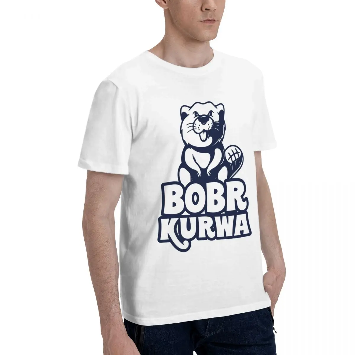 Bober Kurwa Bobr Meme śmieszne T Shirt spersonalizowane koszulki dla mężczyzn kobiet