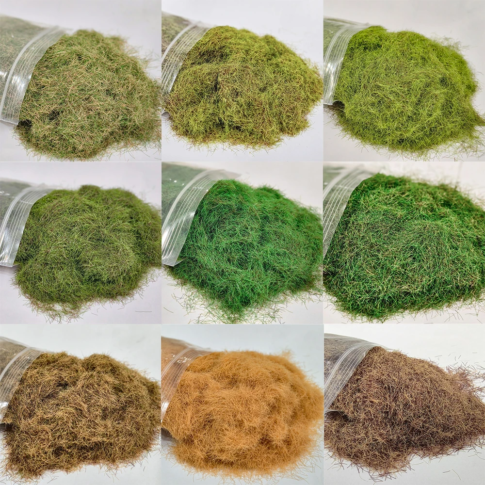 หญ้าจิ๋ว MM Height สำหรับงานโมเดลสถาปัตยกรรม ฉากจำลอง DIY บ้านตุ๊กตา งานประดิษฐ์ HO N