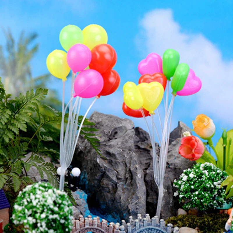 Miniature Fairy Garden Mini Balloon Dollhouse Craft Plant Pot Ornament Decor Toy