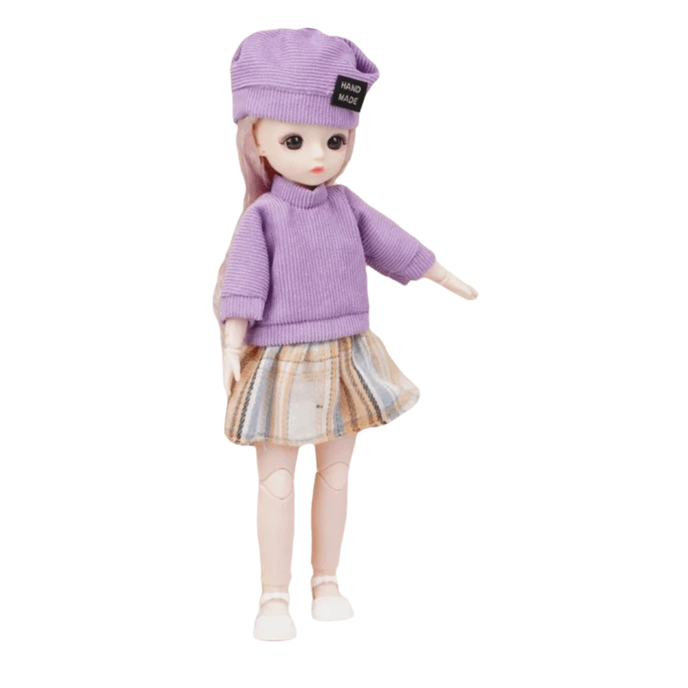 Attractive Eyes 30cm with Clothes with Wig Make Up Ball Jointed Princess Dress Up Long Hair Anime Princess Makeup Ball Joint