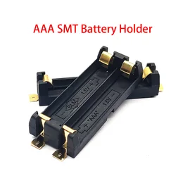 AAA SMT SMD Battery Box 1/2 Slot AAA Battery Holder With Bronze Pins DIY Lithium Battery AAA Spring Box