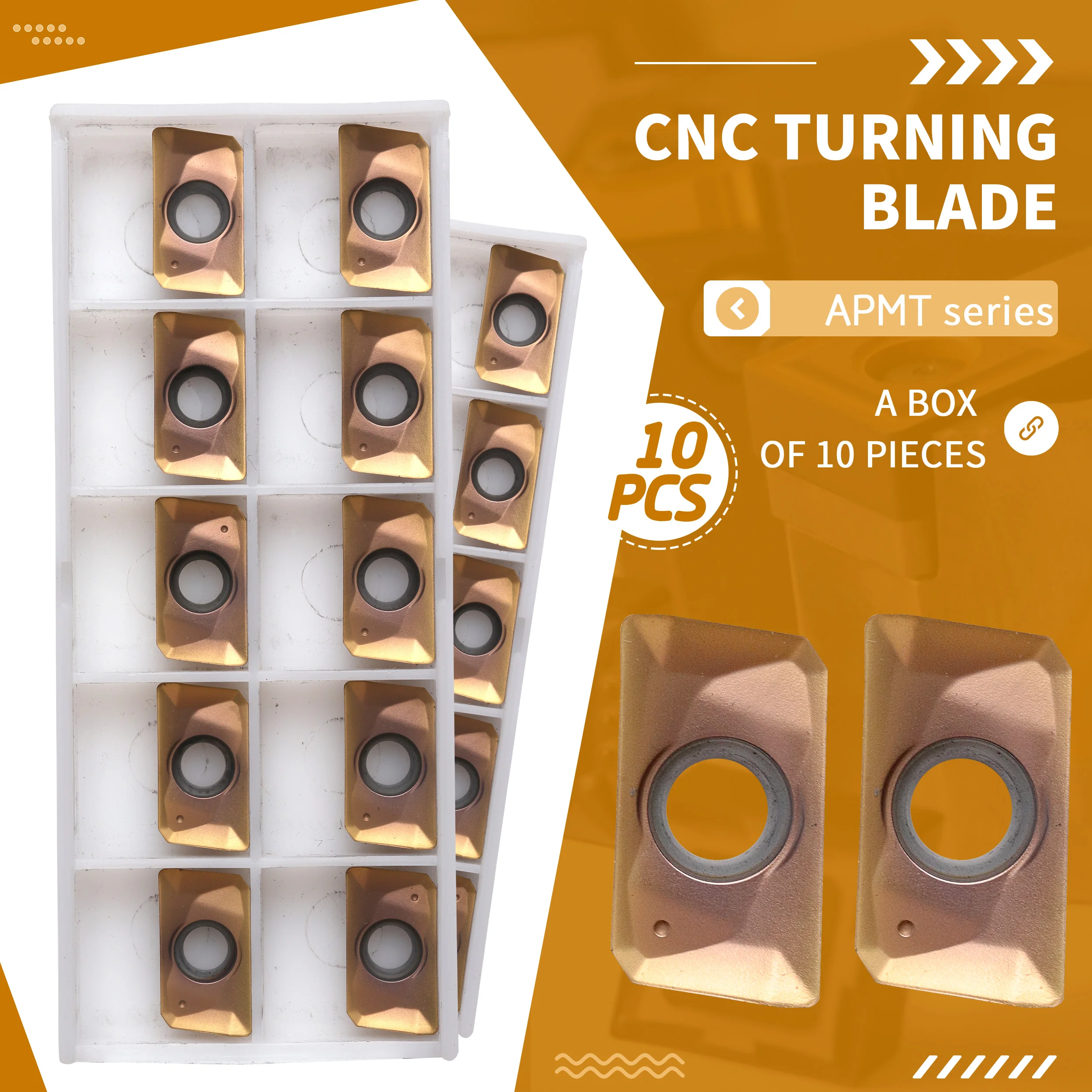 10 Tính APMT1135 HT APMT1604PDER APMT 1604/1135 PDER JP4020 CNC Carbide Miếng Dụng Cụ Xay Tiện Máy Cắt Chống Biến Dạng
