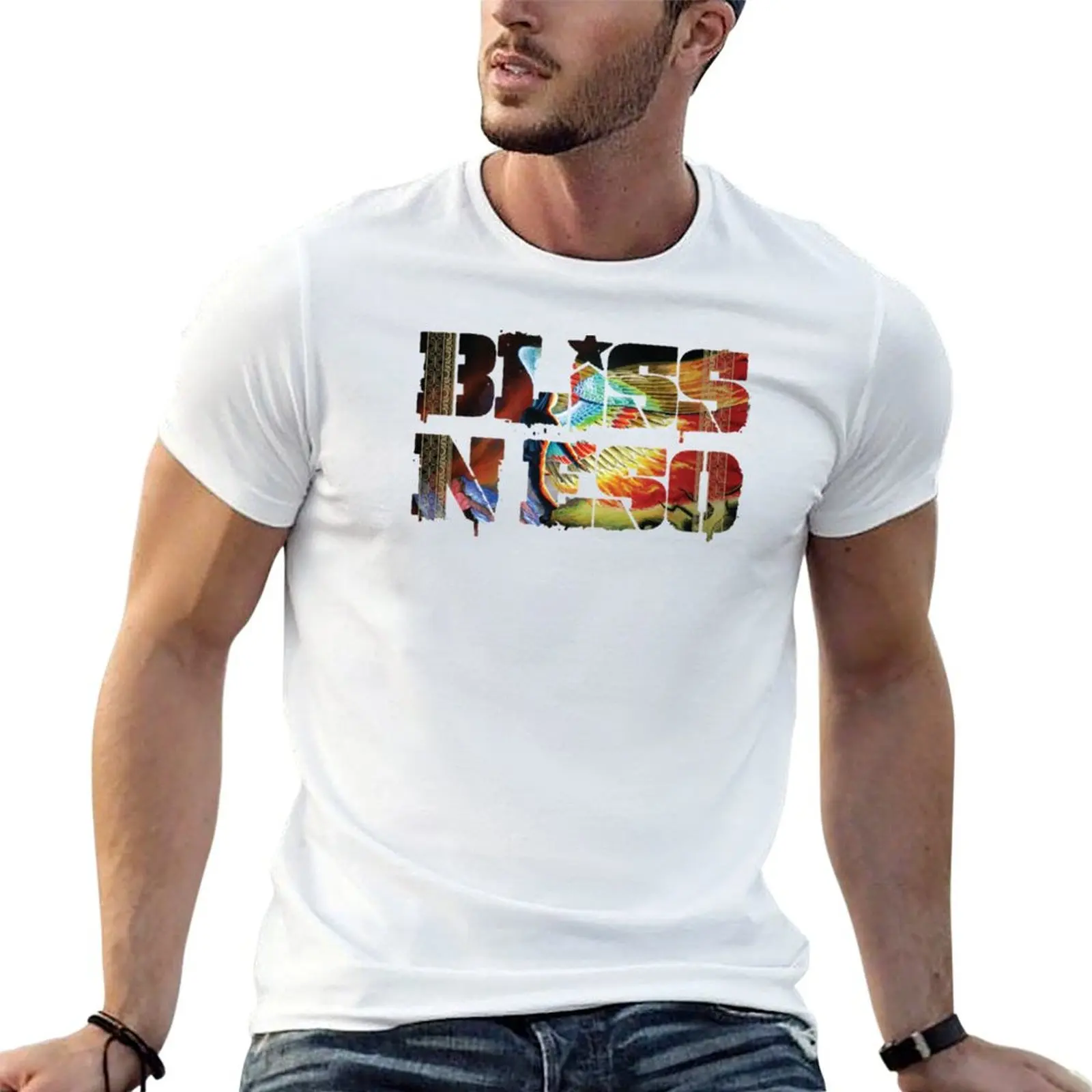 Bliss N Eso - T-Shirt Flying Colors pour homme, t-shirt de créateur, t-shirts anime pour homme, t-shirt en coton pour homme