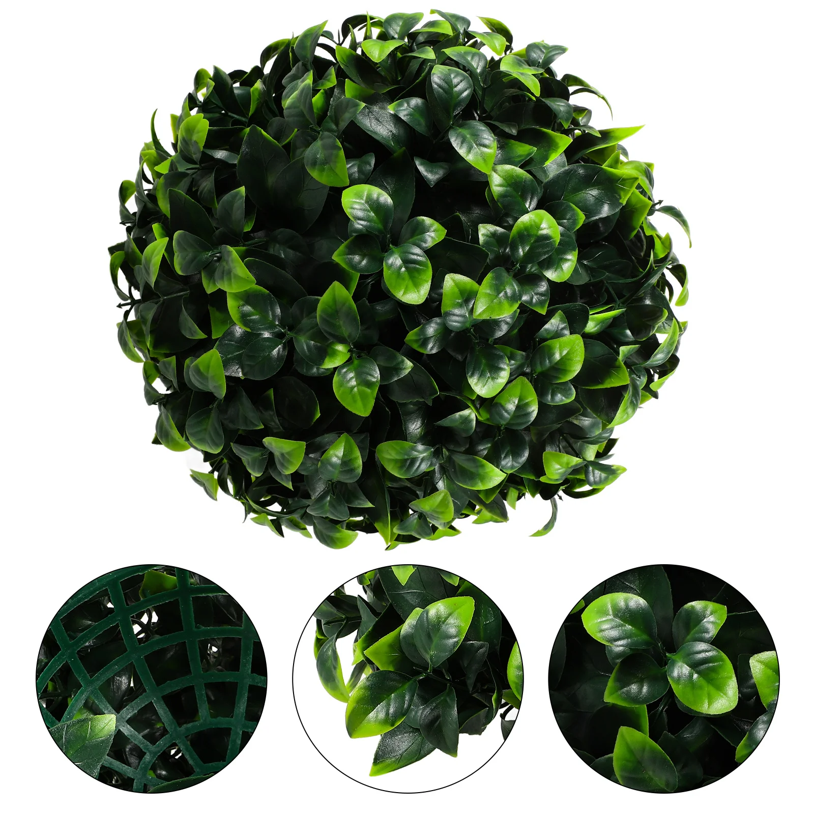 كرة توبياري نباتية صناعية 30 سم ديكور كرة عشبية معلقة واقعية لديكور المنزل الداخلي والخارجي #5