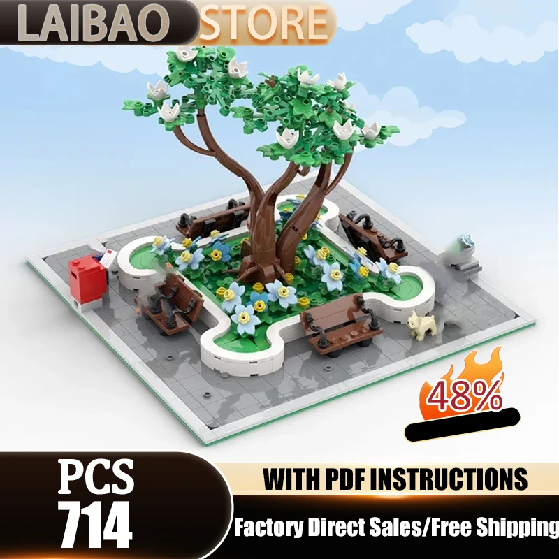 

Модель Street View: Конструктор из кирпичиков, исторический парк Магнолия, технологичные модульные блоки, подарки, рождественские игрушки, наборы для сборки своими руками