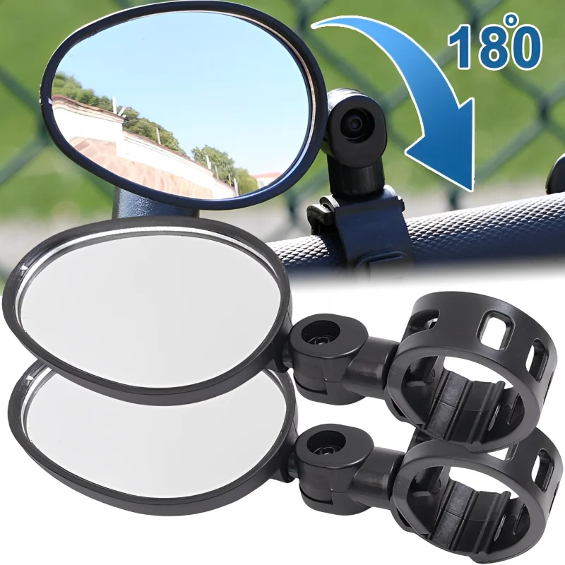 

Universal Bicycle Mirror Handlebar Rearview Mirror for Bicycle Motorcycle 360 Rotation Adjustable for Bike Riding Cycling Mirror