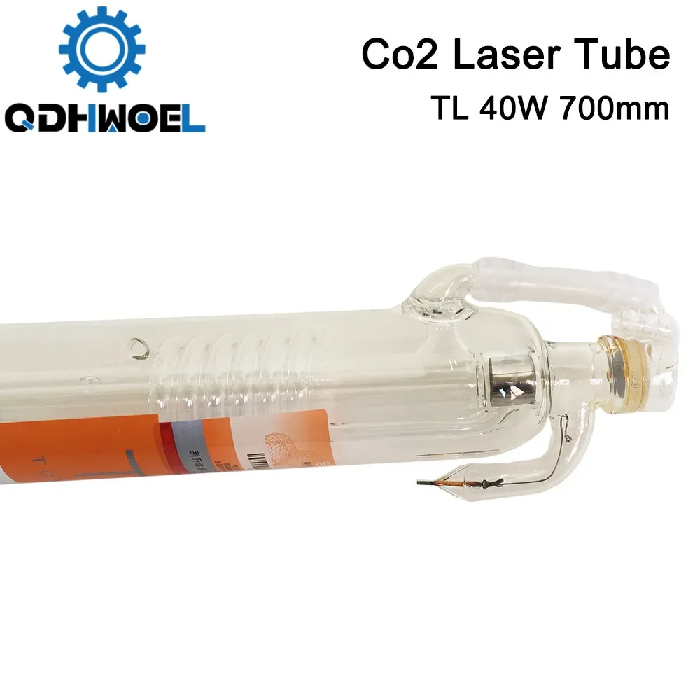 

QDHWOEL TONGLI 700MM 40W Co2 Laser Tube Glass Pipe for CO2 Laser Engraving Cutting Machine TL TLC700-50