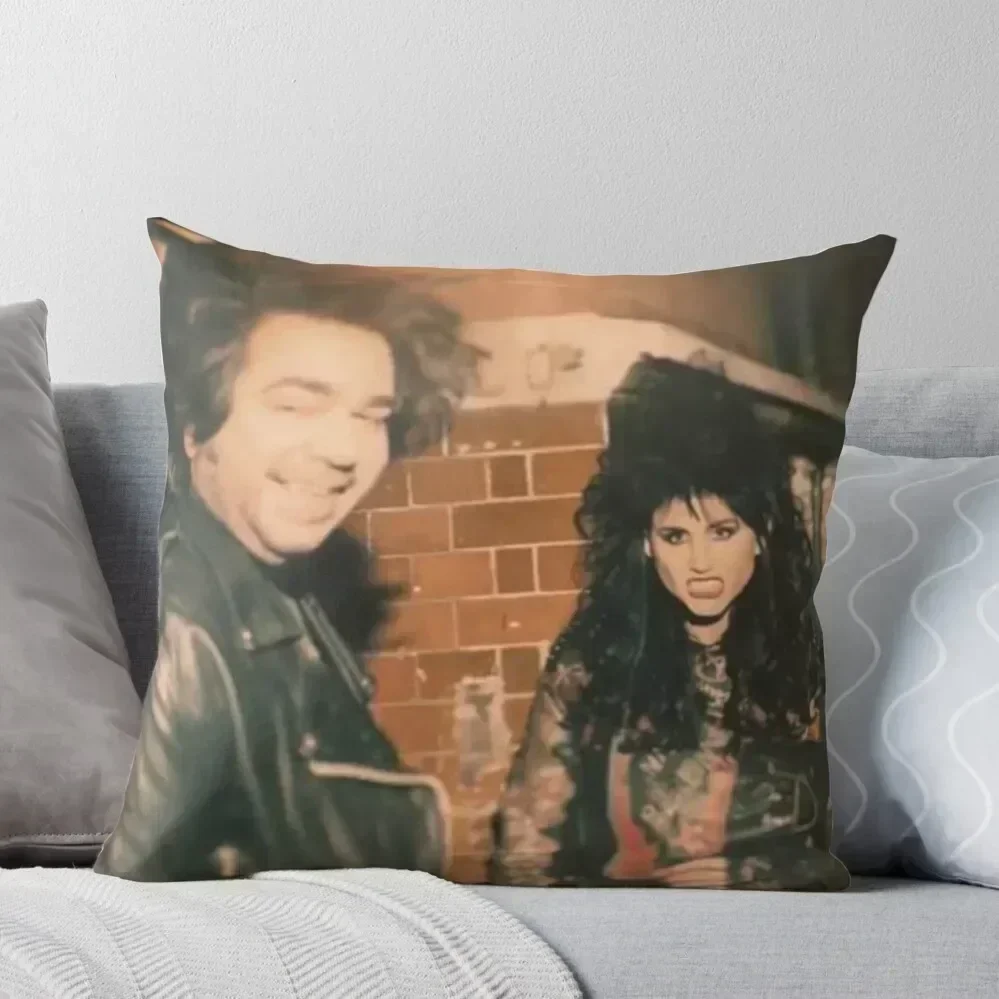 

Laszlo & Nadja in the 80s Throw Pillow ornamental pillows pillow cover christmas Decorative Cushion Cover pillow