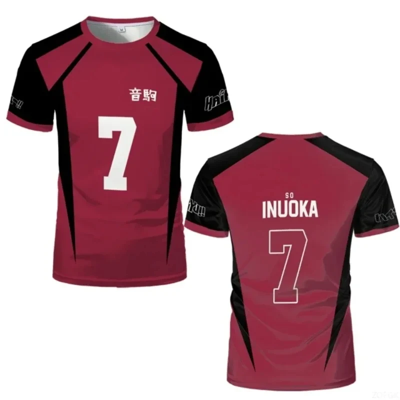 Haikyuu Nekoma High School Volleyball-Trikot Kuroo Tetsuro # 1 Kozume Kenma # 5 Anime Cosplay T-Shirt Sportbekleidung Uniform Herren Top – Detail 5
