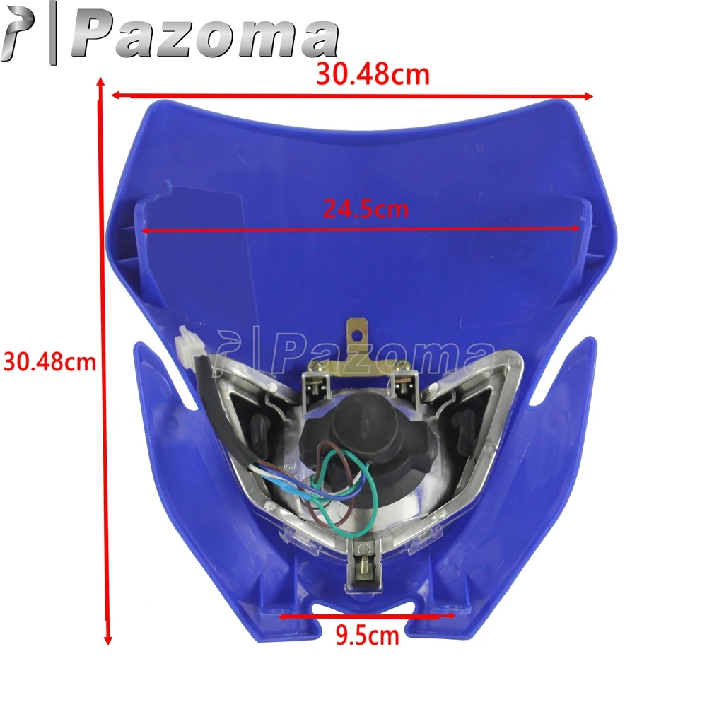 Off Road Bulb Headlight Enduro Dirt Bike Motocross Front Head Light Headlamp for Honda Yamaha Kawasaki WRF WR YZ TTR WR CRF KLX