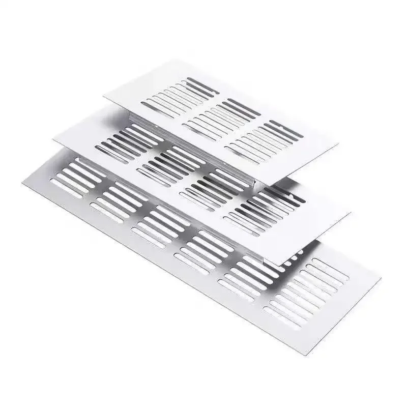 15Cm-60Cm Aluminium Air Vent Geperforeerde Plaat Web Plaat Ventilatie Grille Voor Kast Schoen Kast Decoratieve cover