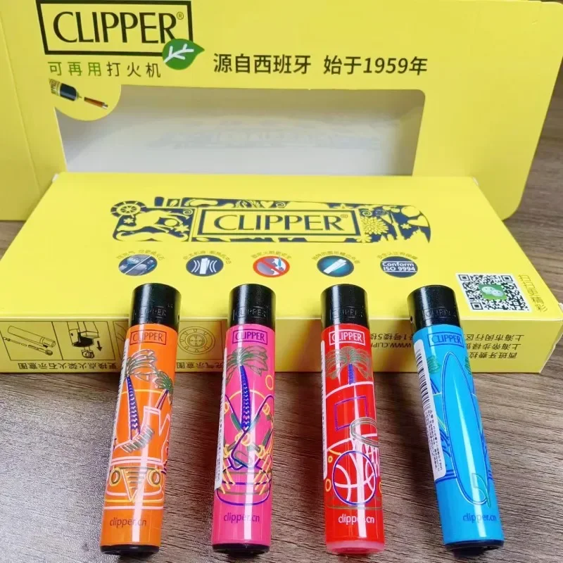 Clipper Lighter Nylon Explosion proof Inflatable Lighter Smooth Grinding Wheel Environmental Protection Lighters Smoking Gifts