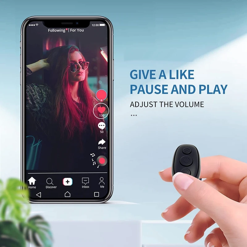 Bluetooth-пульт дистанционного управления со страницей, пульт дистанционного управления для спуска затвора камеры мобильного телефона, умное Кольцо дистанционного управления для Iphone Ipad