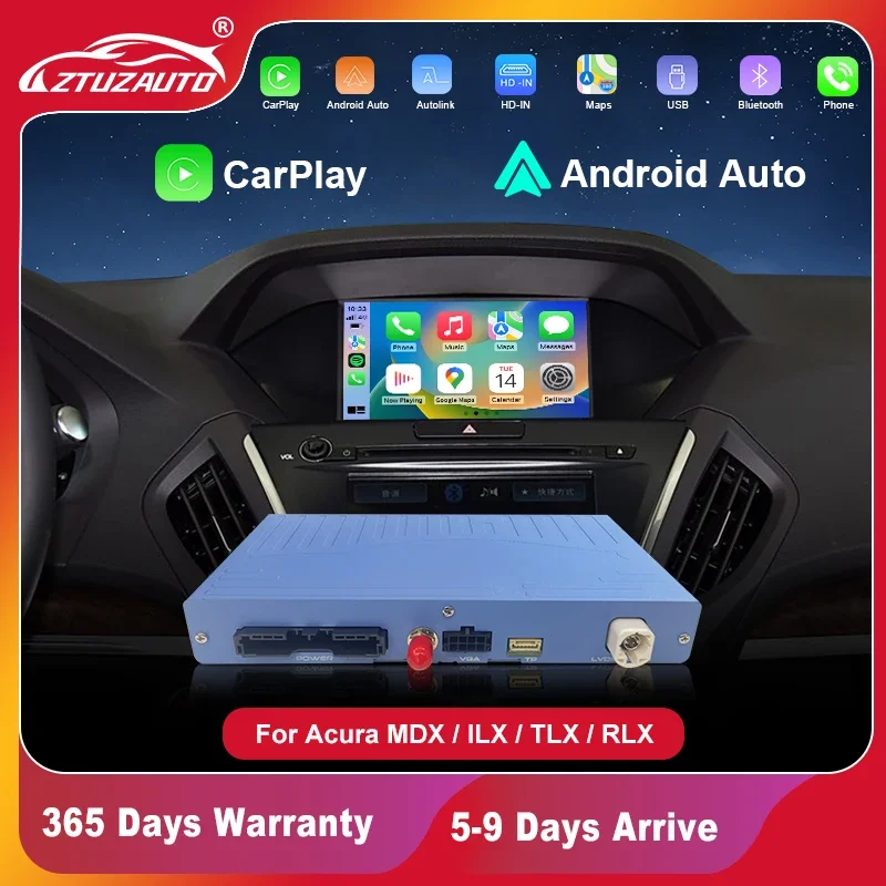 2025 Wireless CarPlay for Acura MDX ILX RLX TLX Dual Screen model Mirror Link AirPlay Android Auto Car play Navigation Function