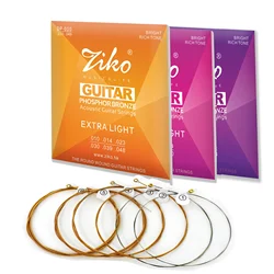 ZIKO Acoustic Guitar Strings Universal Brass Steel Core Strings Electric Guitar String Guitar Musical Instrument Accessories