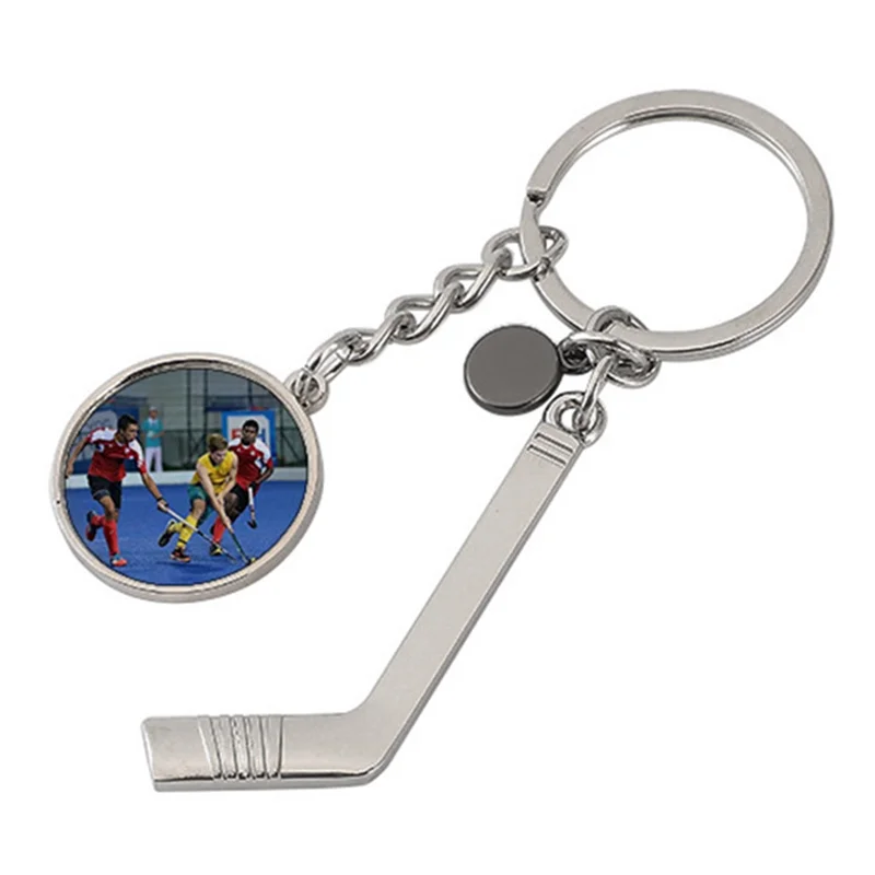 ADP-4PCS Portachiavi vuoto a sublimazione Portachiavi con trasferimento di calore in metallo Portachiavi con bordo vuoto per gli appassionati di rugby