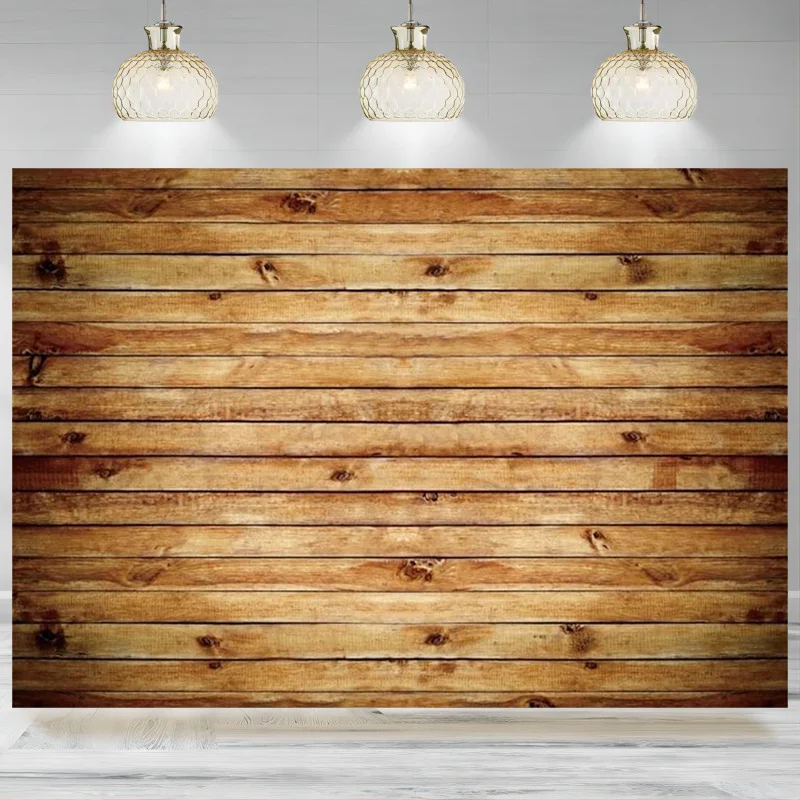 

Wood Backdrop Rustic Wooden Wall Brown Photographic Background Baby Shower Wedding Thanksgiving Christmas Decoration Banner