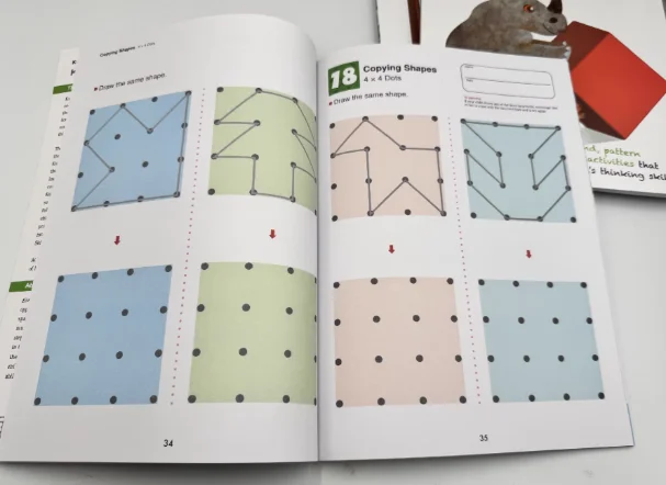 1 Book Kumon Method  hinking Skills book Workbooks Exercises,Spatial Reasoning,Logic,Creativity,Same and Different,for kids
