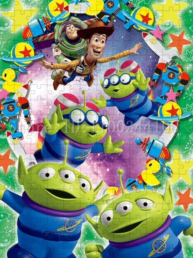 Puzzle Toy Story pour adultes et enfants, jouets de décompression, films de dessins animés Disney, jeu d'intelligence