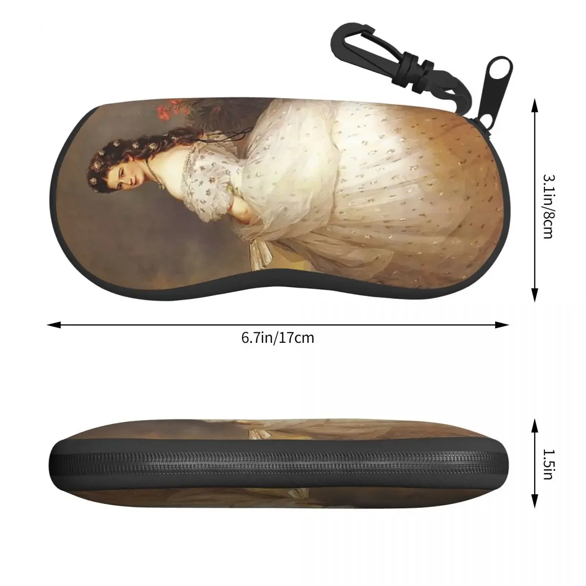 Empress Elisabeth Of Austria Shell Eyeglasses Protector Cases Cute Sunglass Case Franz Xaver Winterhalter Glasses Pouch