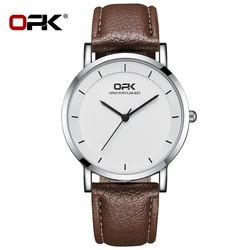 OPK orologio al quarzo moda originale per uomo cinturino in pelle orologi da uomo impermeabili classico minimalismo uomo elegante orologio da polso