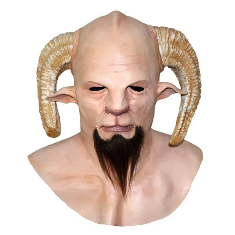 قناع عيد الميلاد Krampus، قناع سانتا كلوز الواقعي لعيد الميلاد من اللاتكس، قناع تنكري للحفلات التنكرية