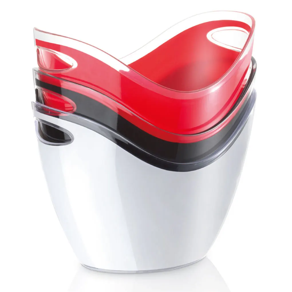 Легко чистящийся охлаждающий контейнер для бутылок. Наслаждайтесь впечатления от уборки. Стильный и функциональный. Элегантный двойной черный объем 8 л.