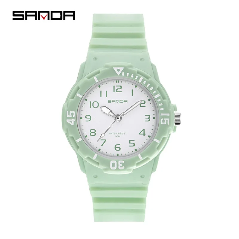 SANDA 6011 Fashion Trend Ladies Watch 2023 New Casual Womens Clock Luminous Hands 50M Waterproof Wristwatches Quartz Reloj Mujer