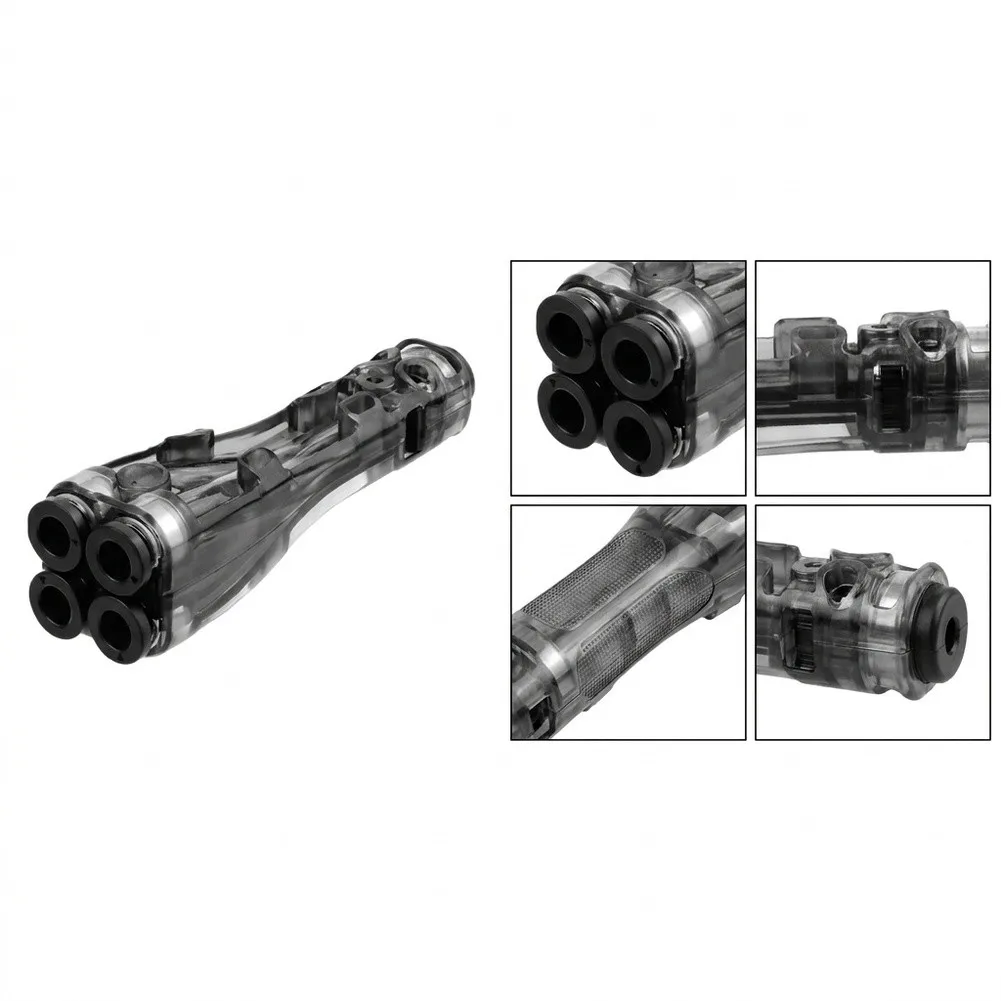 5 Way PTFE Tube Hub Filament Connector Compatible With For Voron For 3D Printer Black Plastic Multi Material Routing Management