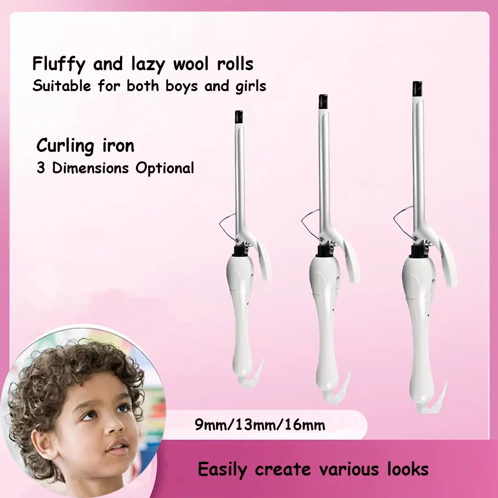 

Perm Bar Curler Hair 9mm/13mm/16mm Wave Iron Salon Curly Tongs Electric Curling Iron Hot Perm Tool Curling Wand