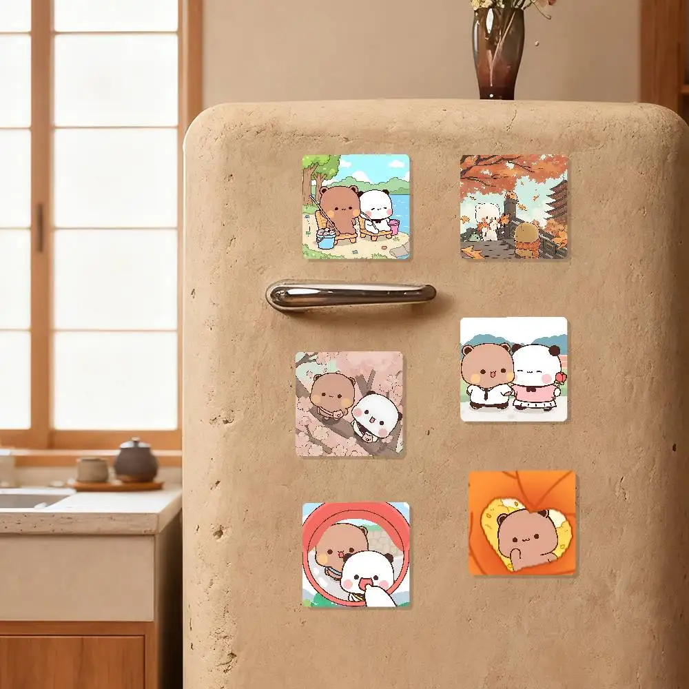 Cartoon süße Bubu Dudu Kühlschrankmagnete personalisierte Kühlschrankmagnet quadratische Form Kühlschrank Kühlschrank Wand Tür Dekoration