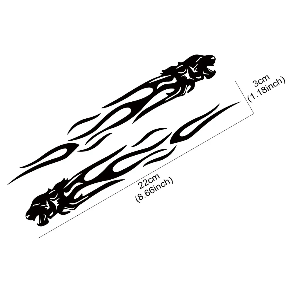 Car Sticker Creative Tiger Flame Totem Vinyl Decal Waterproof Universal Auto Funny Personalized DIY Exterior Decor Accessories - view 5