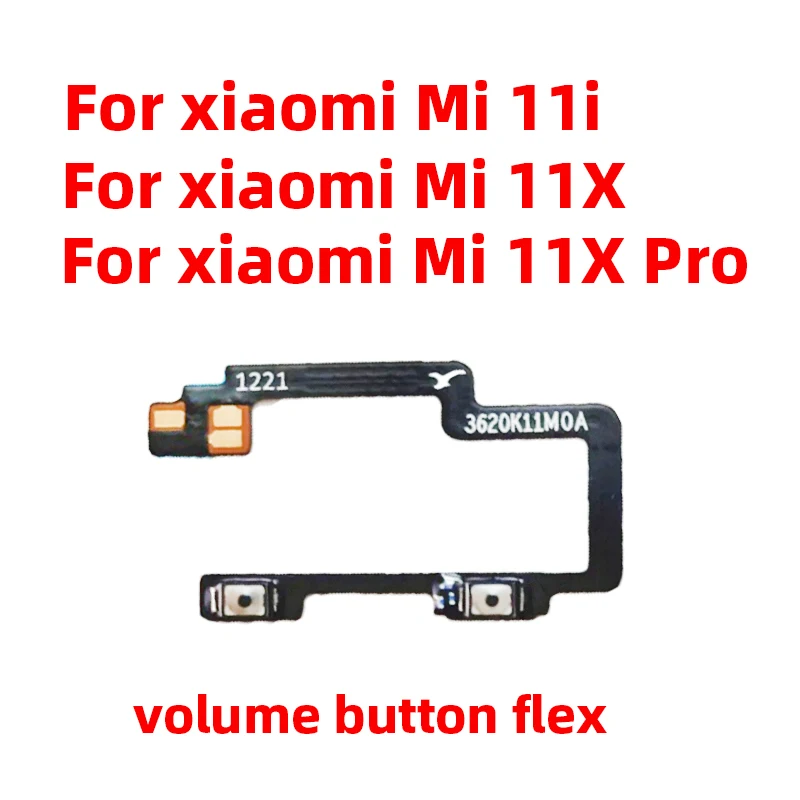 For Xiaomi 11X Power ON OFF Volume Camera Key Button Switch Flex Cable Replacement