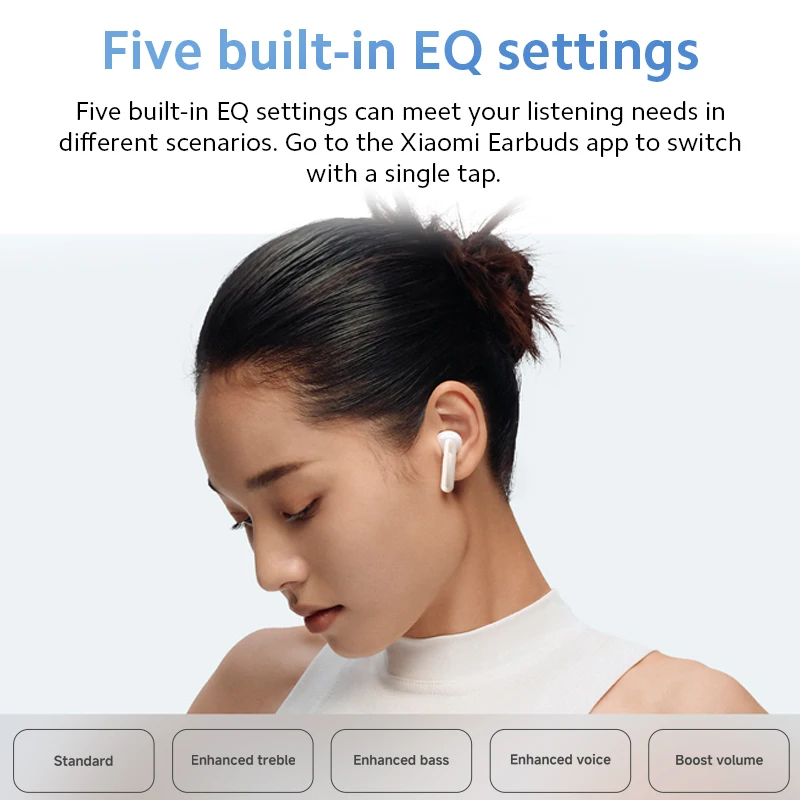 New Xiaomi Redmi buds 6 Active 30 Hours long battery life Clear voice call Comfortable to wear earphones