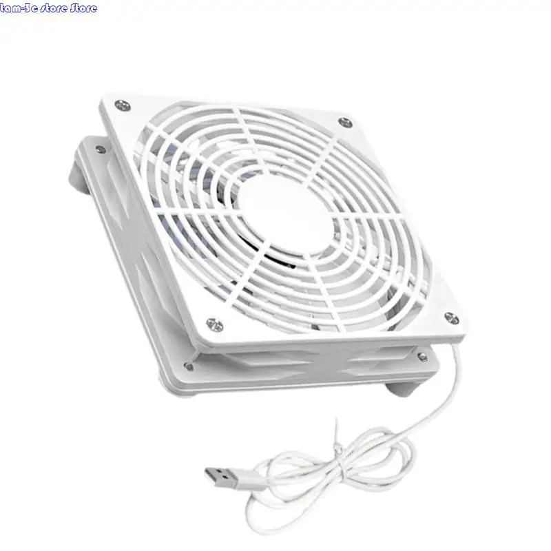 D0UA Multipurpose 120mm USB Cooling Fan 1800RPM 5V USB Power Cooling Case Fan Replacement Part for Receiver Accessories