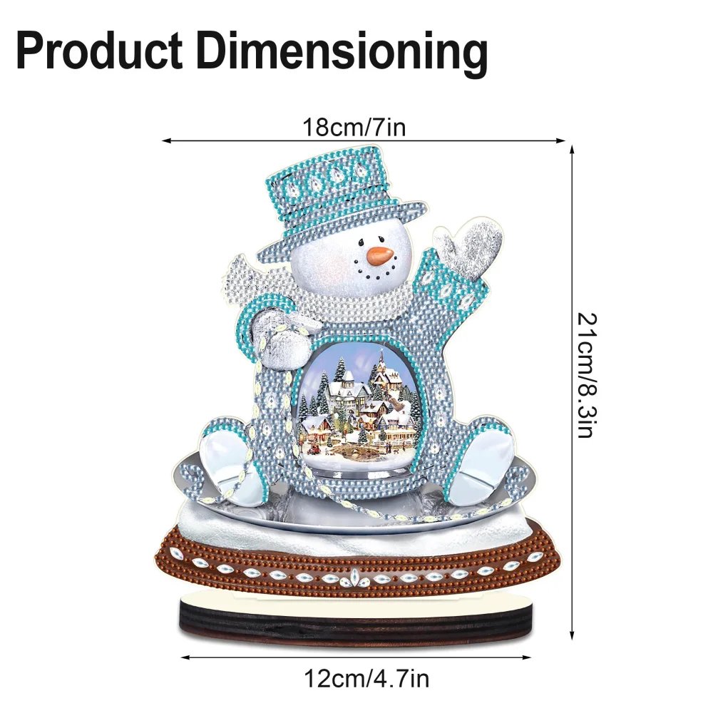 Diamond Art Painting Ornaments Kits for Adults,Christmas theme Crystal Special Shape Diamond Ornaments Home Tabletop decor Gift