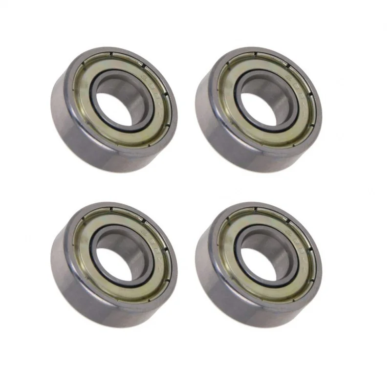 4Pcs Miniature Deep Groove Ball Bearings 8x19x6mm 698ZZ Skateboard Bearings Double Sided Metal Dustproof