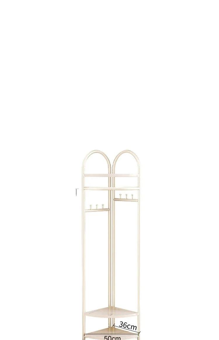 

Triangular coat rack Internet celebrity home folding bedroom, corner hanging clothes rack, light luxury floor corner coat rack