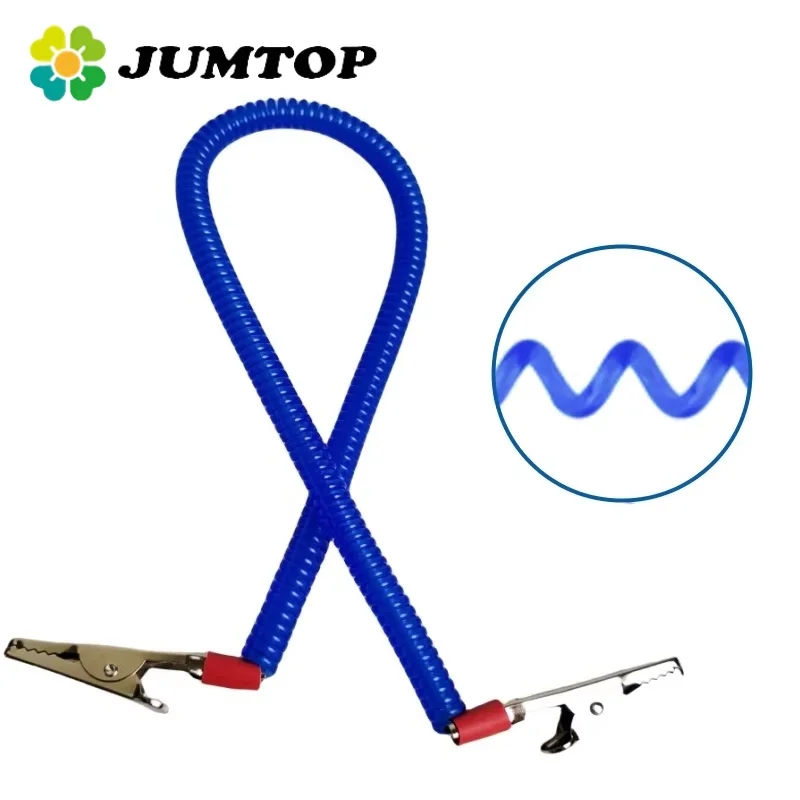 1Pc JUMTOP Dental Bib Clips Flexible Chain Napkin Holder Spring Rope Dentistry Lab Material