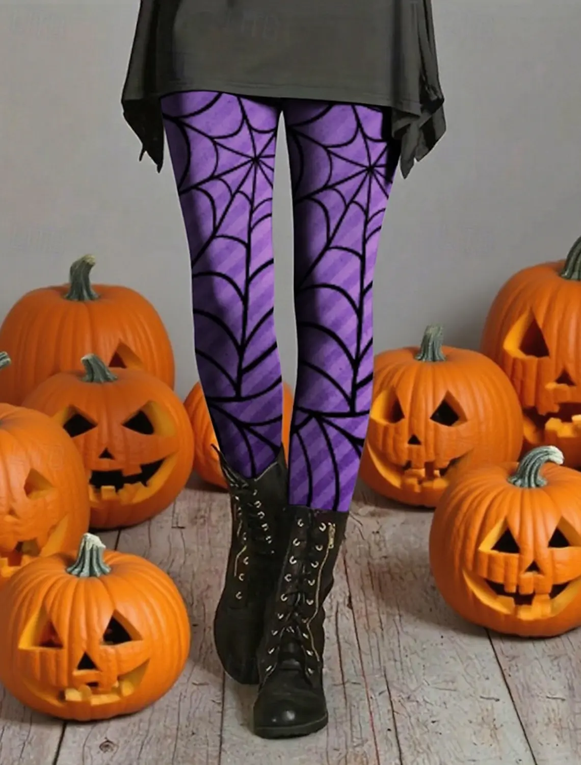 Halloween evil Face pattern Women's Leggings 3D Print Outdoor Trousers spider web Fall Winter Festival Streetwear Gift Clothing