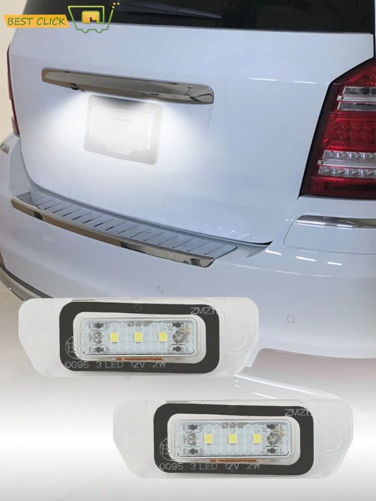 For Mercedes ML GL 450 500 550 2007-2012 Canbus Error Free License Plate Lamp A1638200066