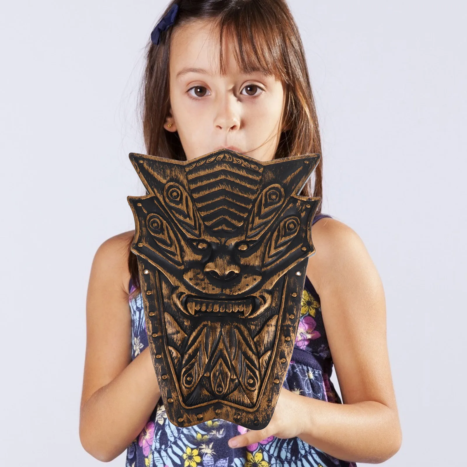 درع فارس القرون الوسطى للأطفال خفيف الوزن لحفلة الهالوين وأداء لعب الأدوار والتصوير الفوتوغرافي ودرع الفرسان #3