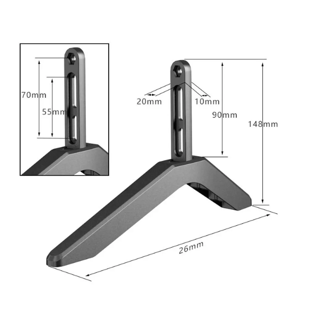 Household TV Bases No-punch Pedestal Screen Stand Strong Universal Riser Efficient Television Legs for 32 to 65 inches